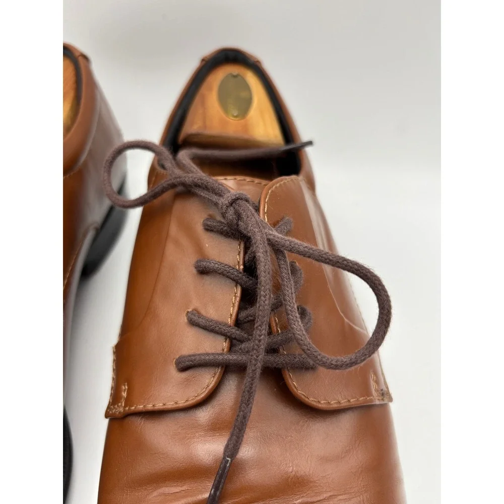 Alfani Andrew Men's Brown Dress Shoes Memory Foam Lace-Up Derby Size 11M